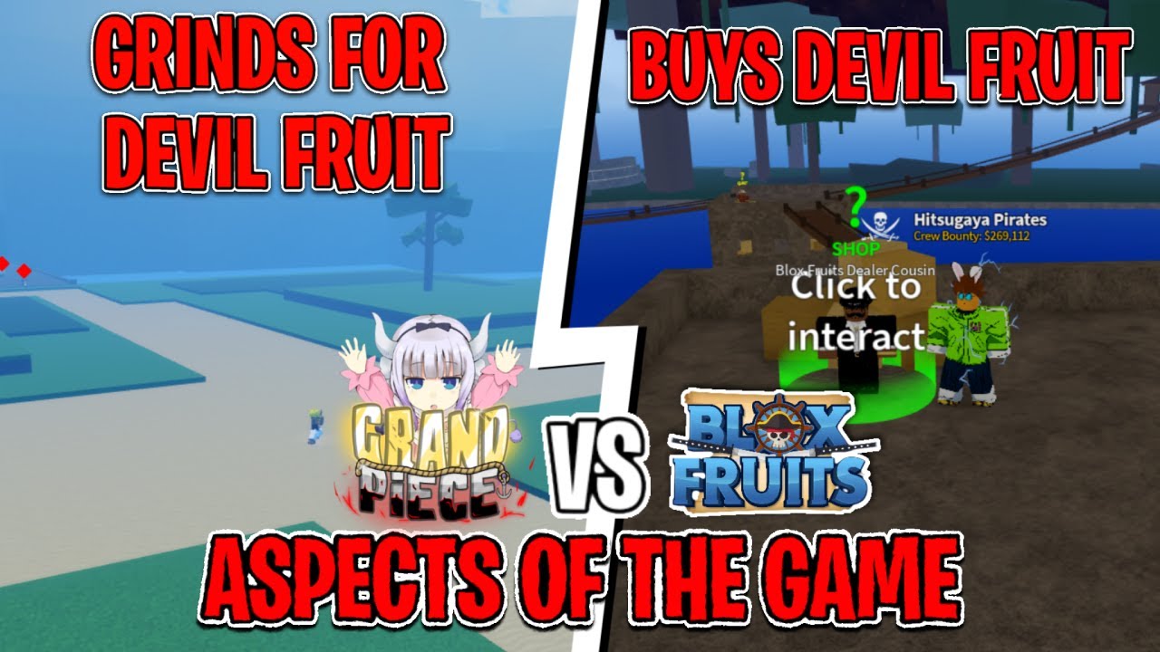 Grand Piece Online Vs. Blox Fruits ( Aspects Of The Game) YouTube