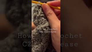 How to crochet C2C decrease