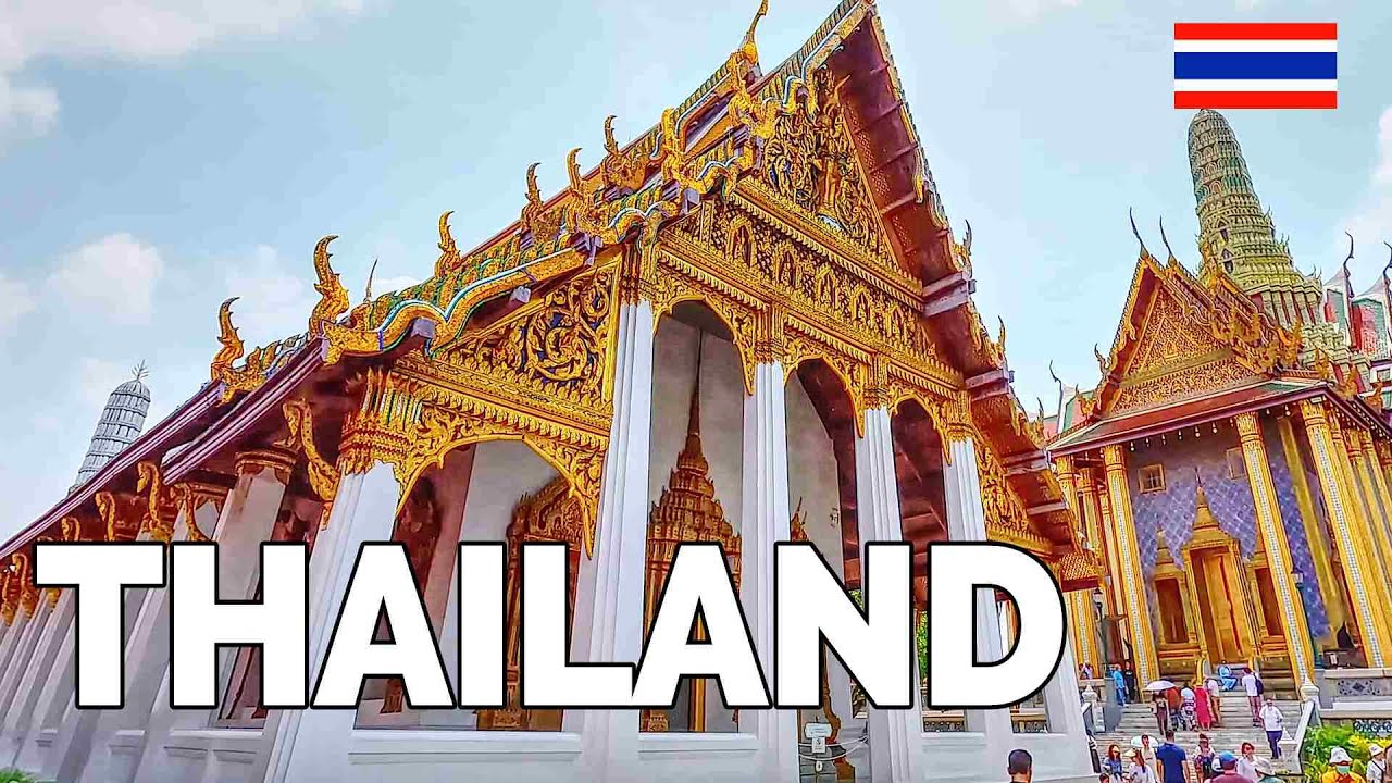The Grand Palace  พระบรมมหาราชวัง the Temple of the Emerald Buddha Thailand Walking Tour 4K