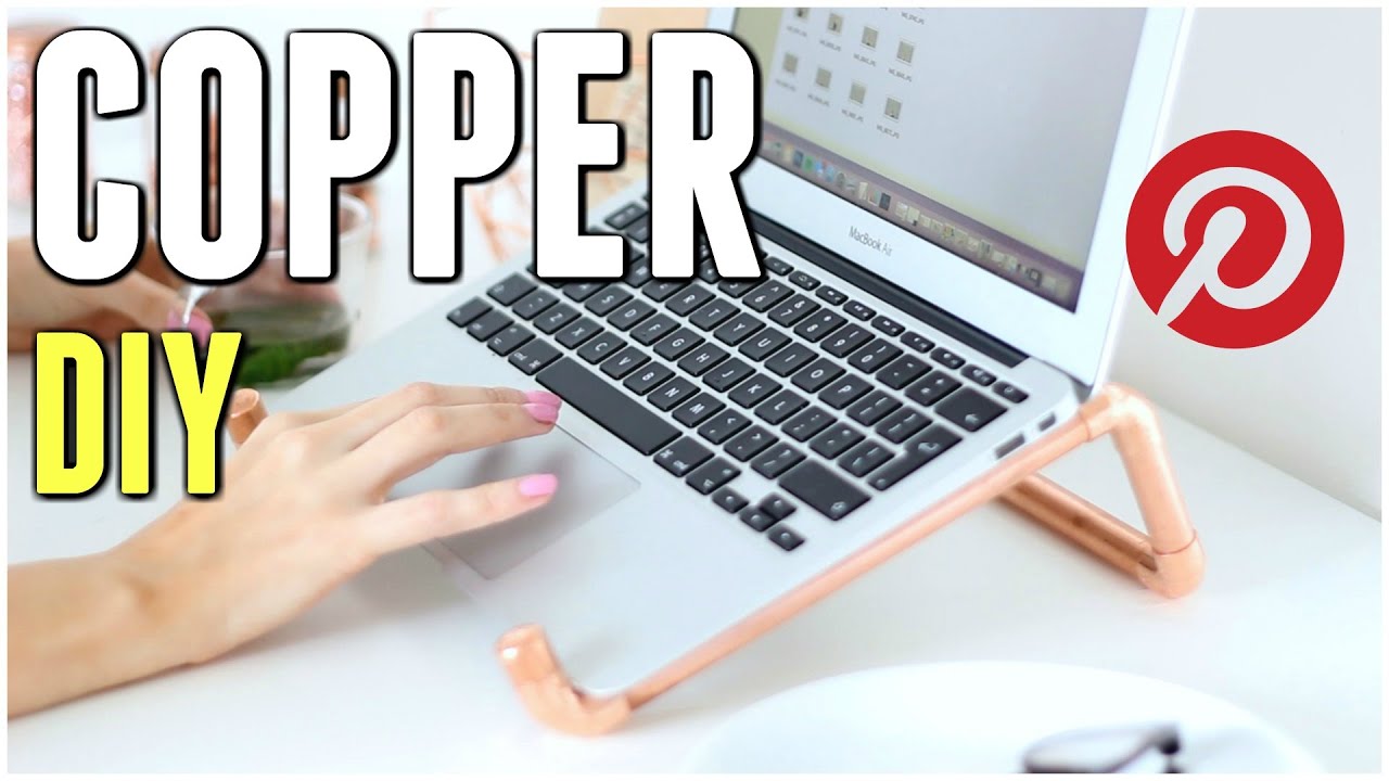 PINTEREST HACK 💖 DIY COPPER LAPTOP STAND Carly Musleh YouTube