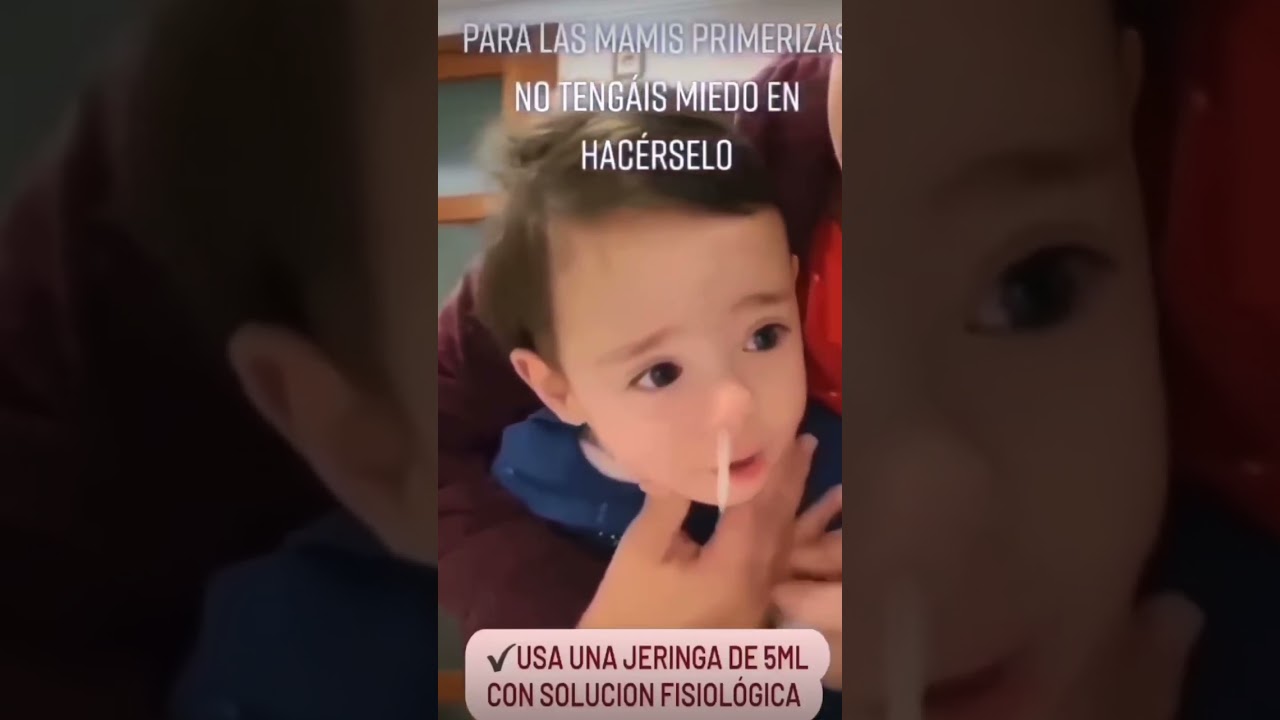 Cómo hacer un lavado nasal a tu bebé 👶🏻