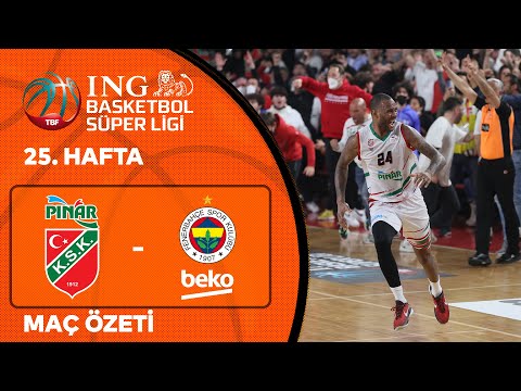 🔥Nefes Kesen Maç Pınar Karşıyaka'nın🔥 BSL 25. Hafta Özet | Pınar Karşıyaka 74-72 Fenerbahçe Beko