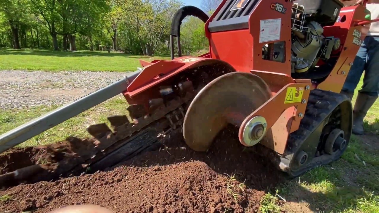 *DIY* Ditch witch operation| How to operate a ditch witch. - YouTube