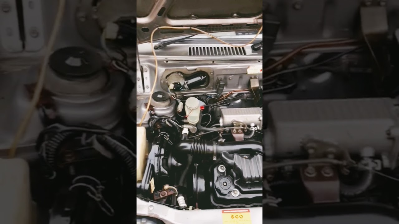 Suzuki Mehran engine room genuine colour ya no colour