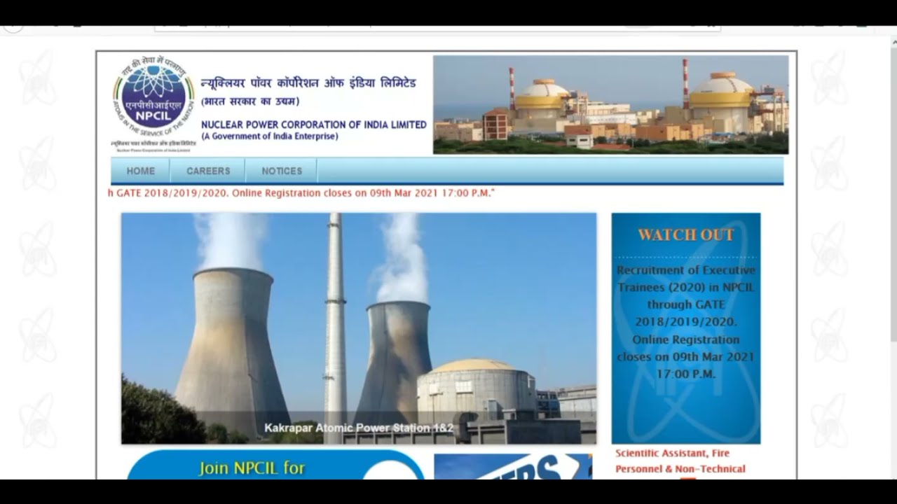 NPCIL Technical Officer Recruitment 2021, NPCIL Technical Officer Vacancy 2021, Latest govt jobs