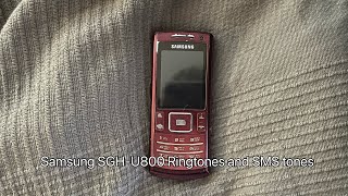 Samsung Sgh-U800 - Ringtones And Sms Tones