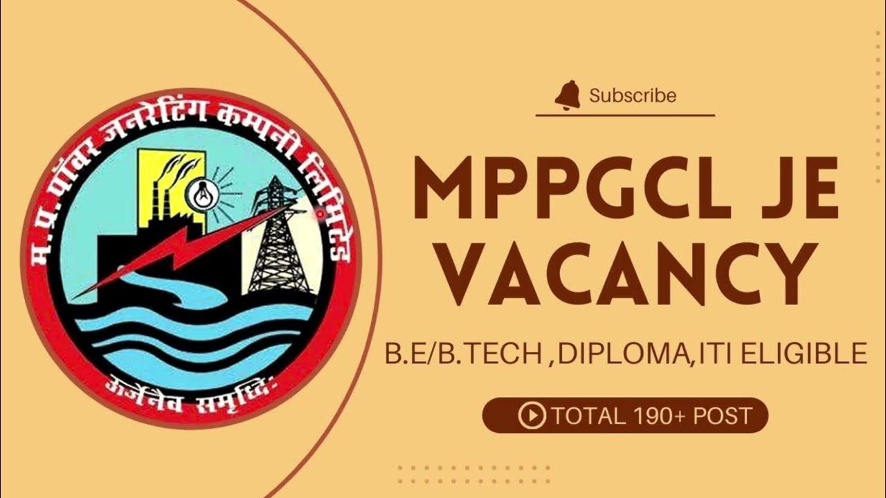MPPGCL JUNIOR ENGINEER PLANT ASSISTANT B E B TECH Also mppgcl-junior-engineer-plant-assistant-b-e-b-tech-also
