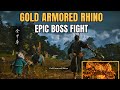 Gold Armored Rhino Boss Fight [4K 60FPS] | Black Myth Wukong