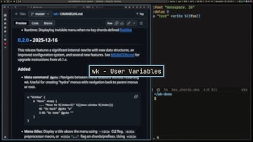 wk - user variables