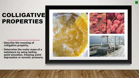 Colligative properties (boiling point elevation)