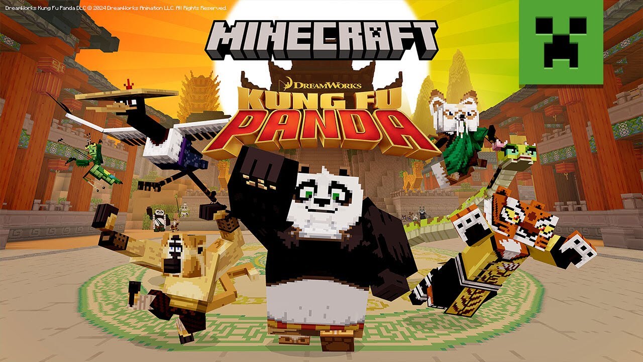 Kung Fu Panda has rolled into Minecraft