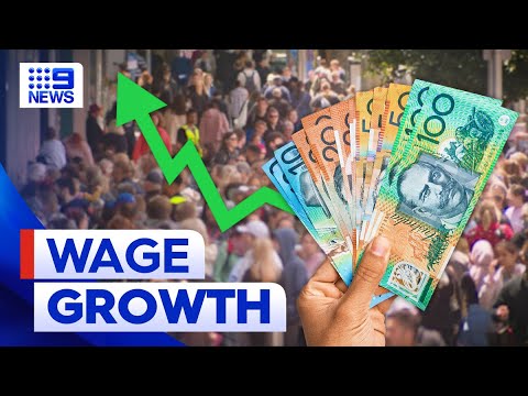 Wages still behind inflation despite record quarterly growth | 9 news australia