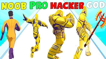 NOOB vs PRO vs HACKER vs GOD in Power Rush 3D!