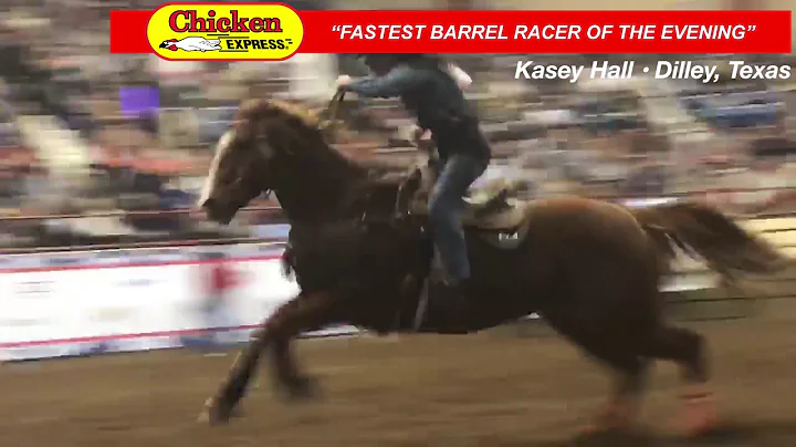 Kasey Hall, 14.49 seconds, fastest for the 1st per...