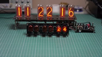 Testing ZM1180 and IN-18 nixie clocks
