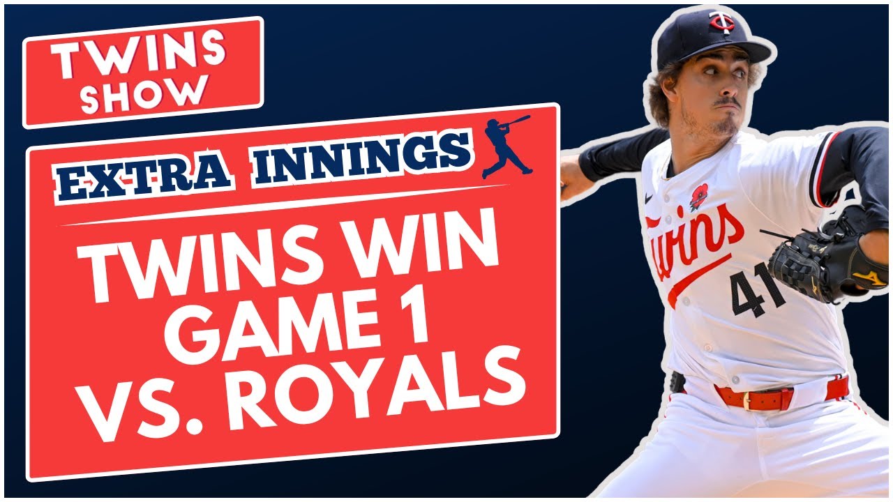 Minnesota Twins WIN Game 1 Over Kansas City Royals YouTube 