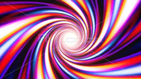 Fast Color Vortex Spiral Swirling in Abstract Psychedelic Tunnel - IncrediVFX - AVloops