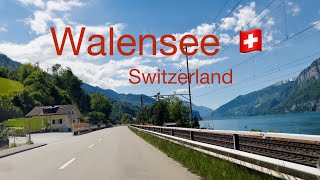 Drive around Lake Walen in Switzerland