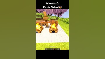 Minecraft Picnic Table #minecraft #shorts