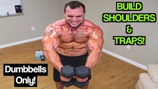 Intense 8 Minute Dumbbell Shoulder & Trap Workout