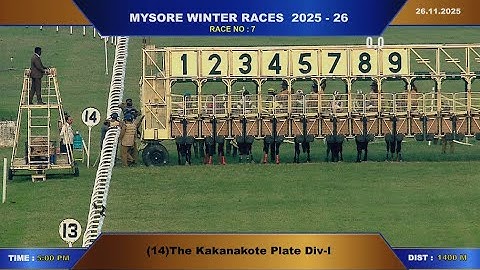 Race No 7  The Kakanakote Plate  DIV - 1