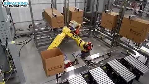 Automatic box robot hand forming erecting machine carton box feeder