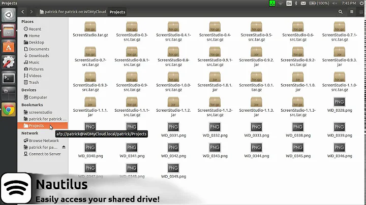 Access your network drive with Ubuntu
