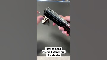 How to get a jammed staple out of a stapler #shorts
