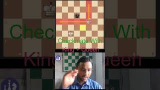 How to Checkmate with Queen Basic Explain in Hindi #chess #viralshort #viral