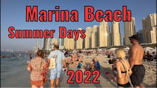 Dubai Beach Walk || 4K HD || JBR Beach Marina || @MarinaTakewaki   @MarinaInspira @linguamarina 🤑