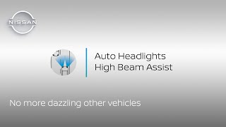 How the Nissan Auto Headlight High Beam Assist works