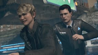 Хэнк и Коннор гонятся за Кэрой и Алисой ➤ Detroit: Become Human