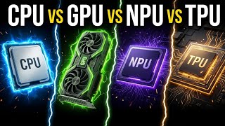 Why Your Smartphone Needs Different Brains! 🤯 (CPU vs GPU vs NPU vs TPU)