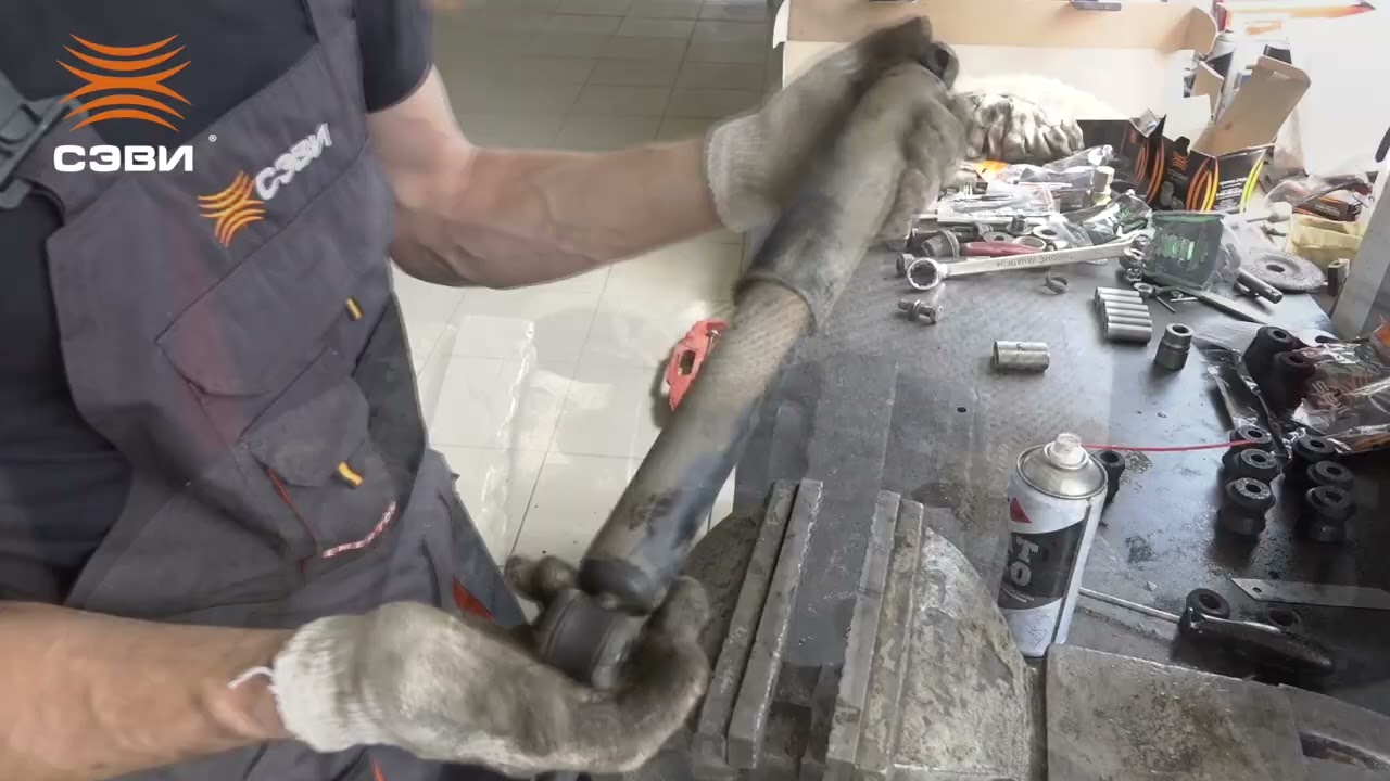 Замена втулок заднего амортизатора на а/м LADA 4х4 - YouTube