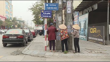 Tờ rơi, quảng cáo sai quy định dán tràn lan tại thành phố Ninh Bình