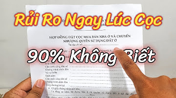 Hướng dẫn cách ghi Hợp Đồng Đặt Cọc | Hạn Chế Tối Đa Rủi Ro