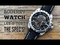 Boderry Watch - Lets Test The Spec's
