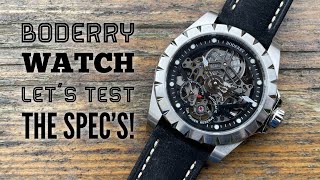 Boderry Watch - Lets Test The Spec's