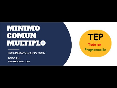 mínimo común múltiplo con Python - YouTube