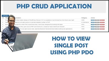 How to view a single post using PHP PDO Part-8