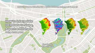 How to Interpolate DEM Data to Slope, Aspect &amp; Hillshade Using ArcMap 10.8