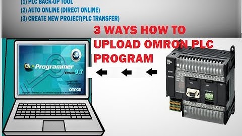 HOW TO UPLOAD OMRON PLC PROGRAM  - 3 METHODS