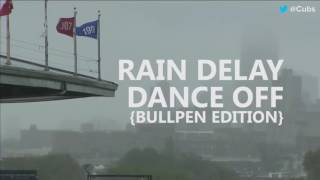Brewers vs Cubs Rain Delay Danceoff (Bullpen)