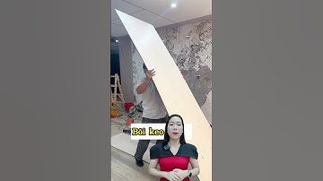 Thi công tấm ốp đa năng sợi than tre | Các bước thi công tấm ốp than tre