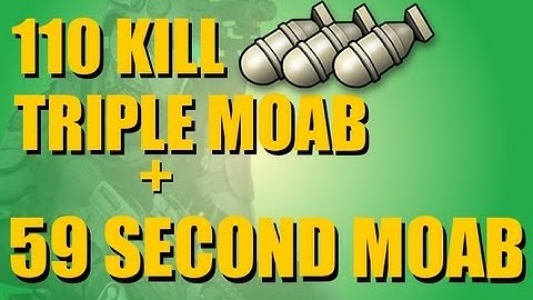 MW3: 110 Kill Triple MOAB w/INSANE 59 Second MOAB!!!