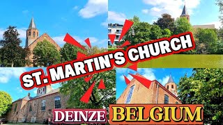 The Oldest Parish Church In Deinze City, St. Martins Church, East Flanders, Belgium.