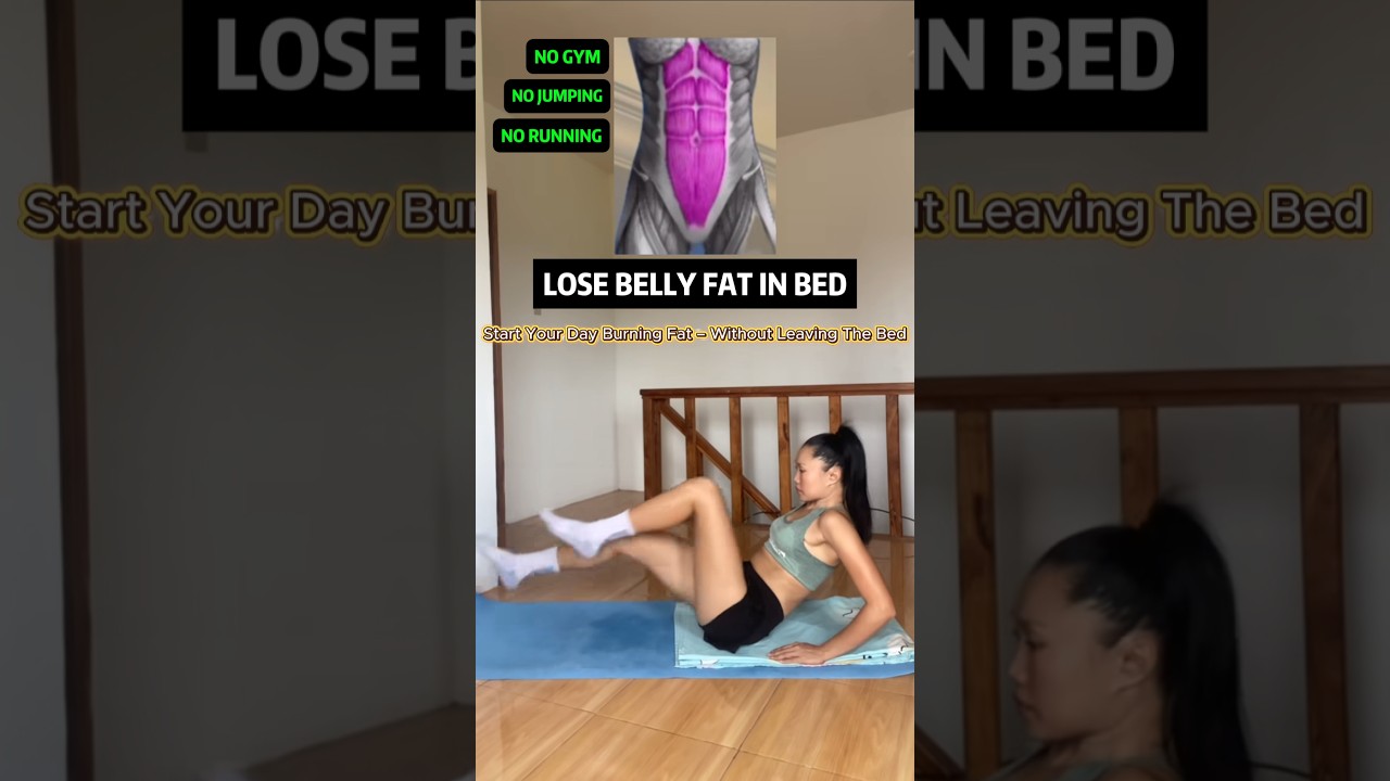 10 Minute Abs in Bed for Busy Women Simple & Fast 🔥