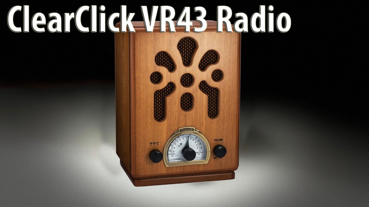 Classic Vintage Retro Style AM/FM Radio with Bluetooth (Model VR43) –  ClearClick