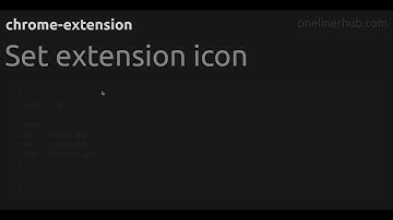 Set extension icon #chrome-extension