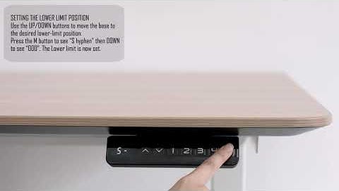 MAIDESITE  OFFICE 【SETTING THE UPPER LIMIT POSITION VIDEO for all Standing Desk Frame Products】